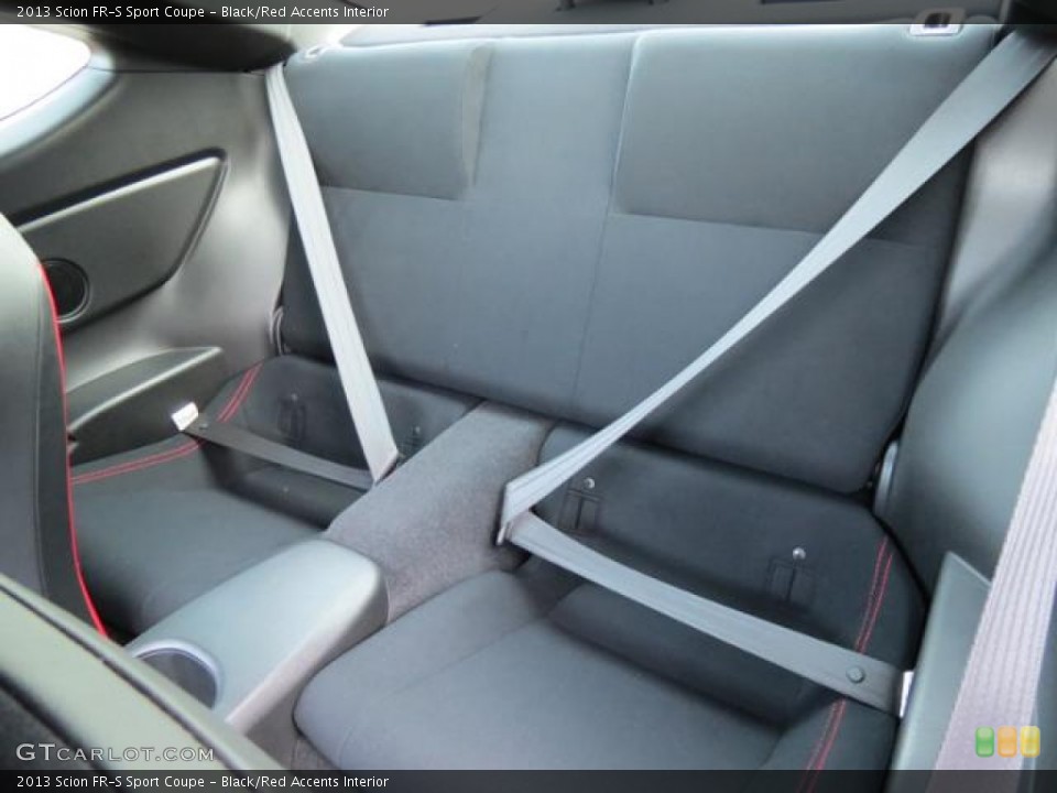 Black/Red Accents Interior Rear Seat for the 2013 Scion FR-S Sport Coupe #80682145