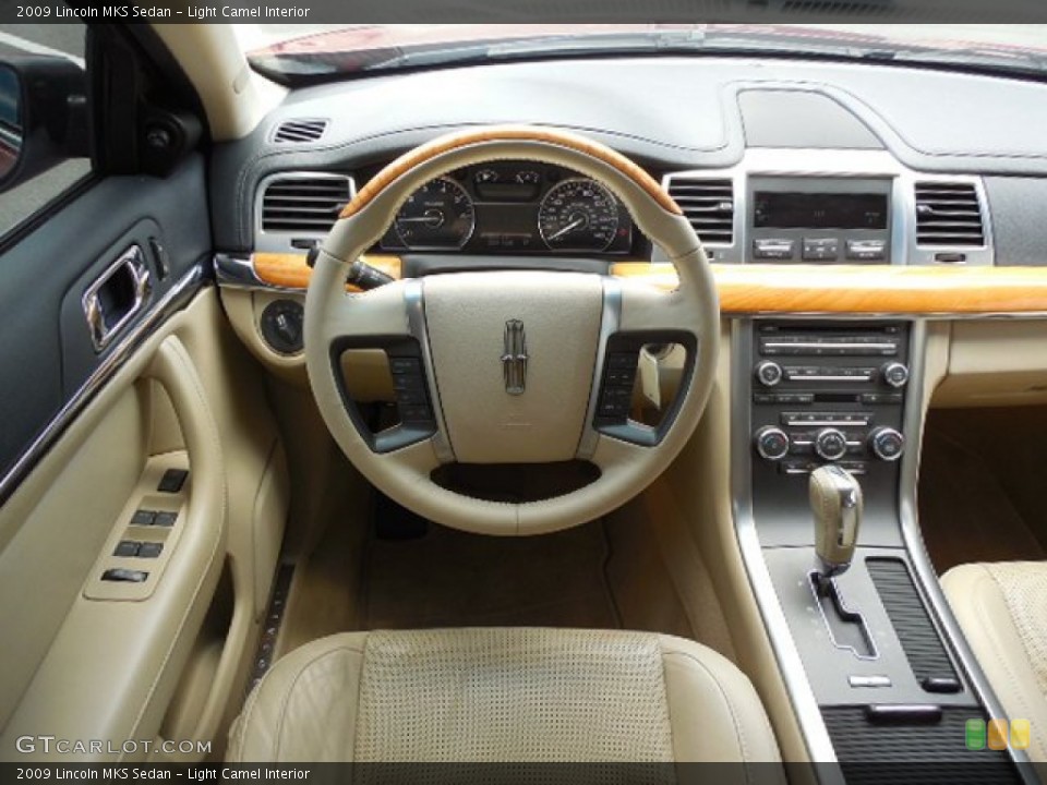 Light Camel Interior Dashboard for the 2009 Lincoln MKS Sedan #80682892