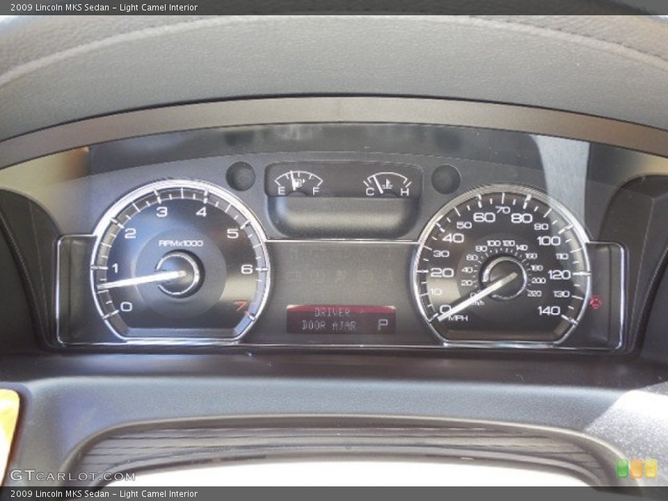 Light Camel Interior Gauges for the 2009 Lincoln MKS Sedan #80683162