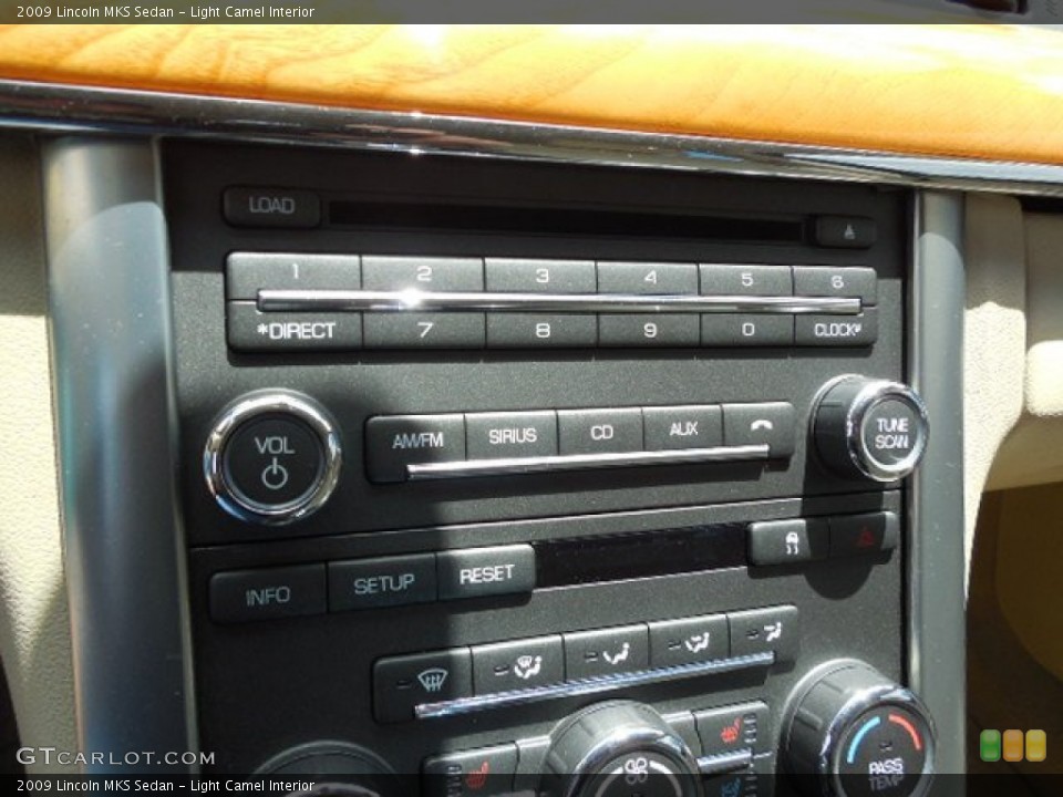 Light Camel Interior Controls for the 2009 Lincoln MKS Sedan #80683202