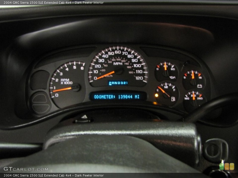 Dark Pewter Interior Gauges for the 2004 GMC Sierra 1500 SLE Extended Cab 4x4 #80684306