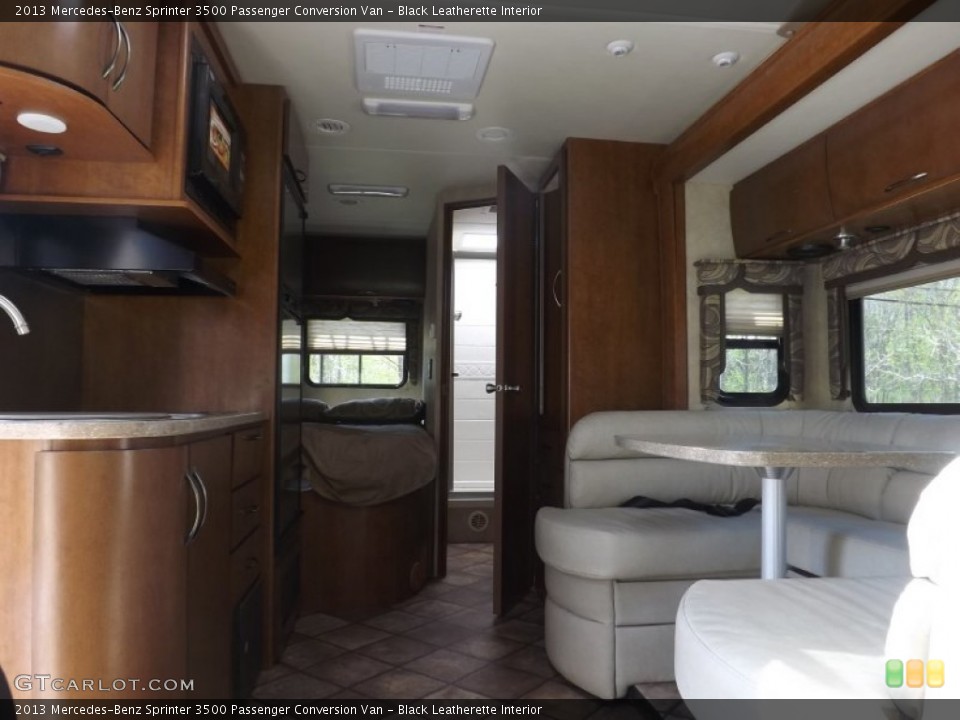 Black Leatherette Interior Photo for the 2013 Mercedes-Benz Sprinter 3500 Passenger Conversion Van #80685898
