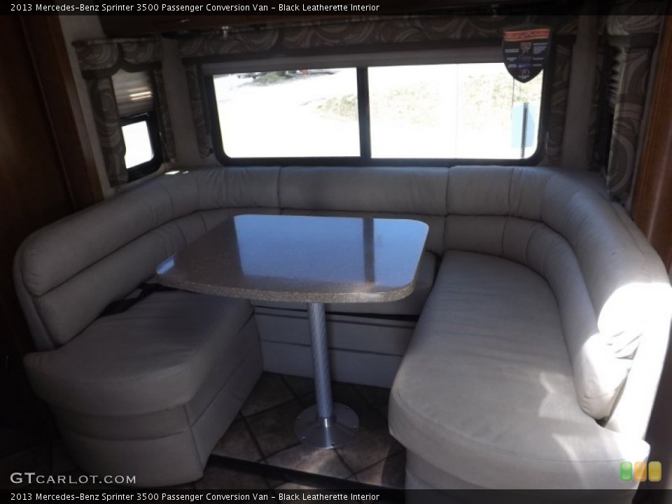 Black Leatherette Interior Photo for the 2013 Mercedes-Benz Sprinter 3500 Passenger Conversion Van #80685920