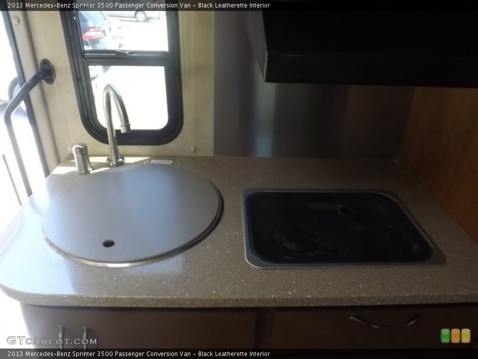 Black Leatherette Interior Photo for the 2013 Mercedes-Benz Sprinter 3500 Passenger Conversion Van #80686038