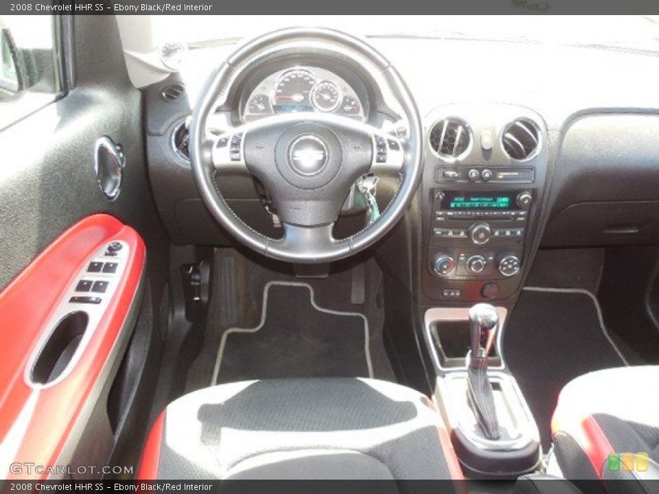 Ebony Black/Red Interior Dashboard for the 2008 Chevrolet HHR SS #80686826