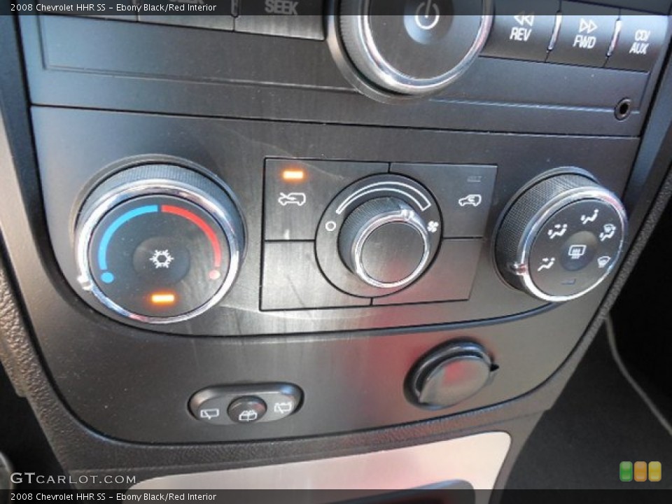 Ebony Black/Red Interior Controls for the 2008 Chevrolet HHR SS #80687171