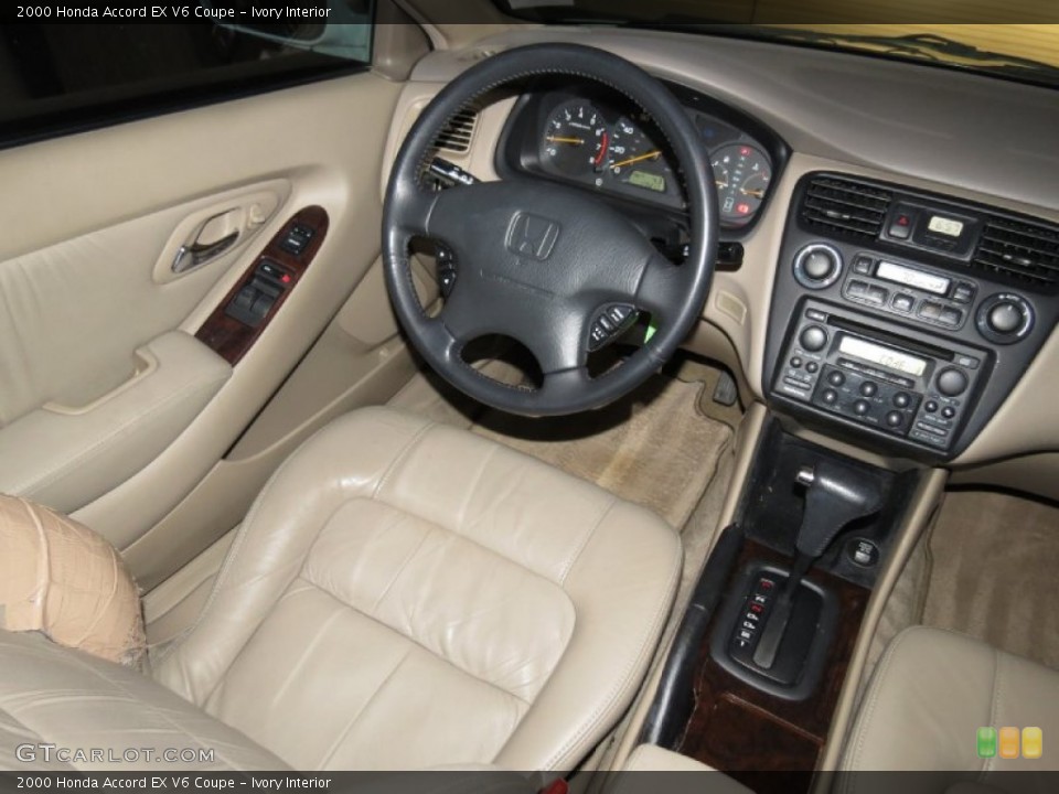 Ivory Interior Dashboard for the 2000 Honda Accord EX V6 Coupe #80687408