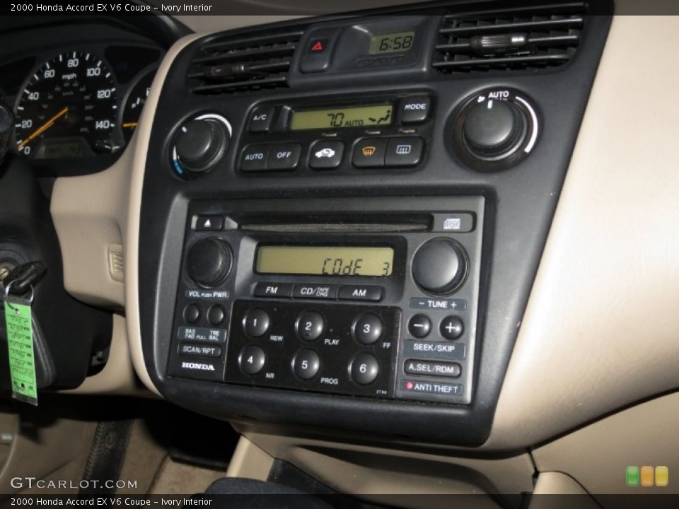 Ivory Interior Controls for the 2000 Honda Accord EX V6 Coupe #80687480