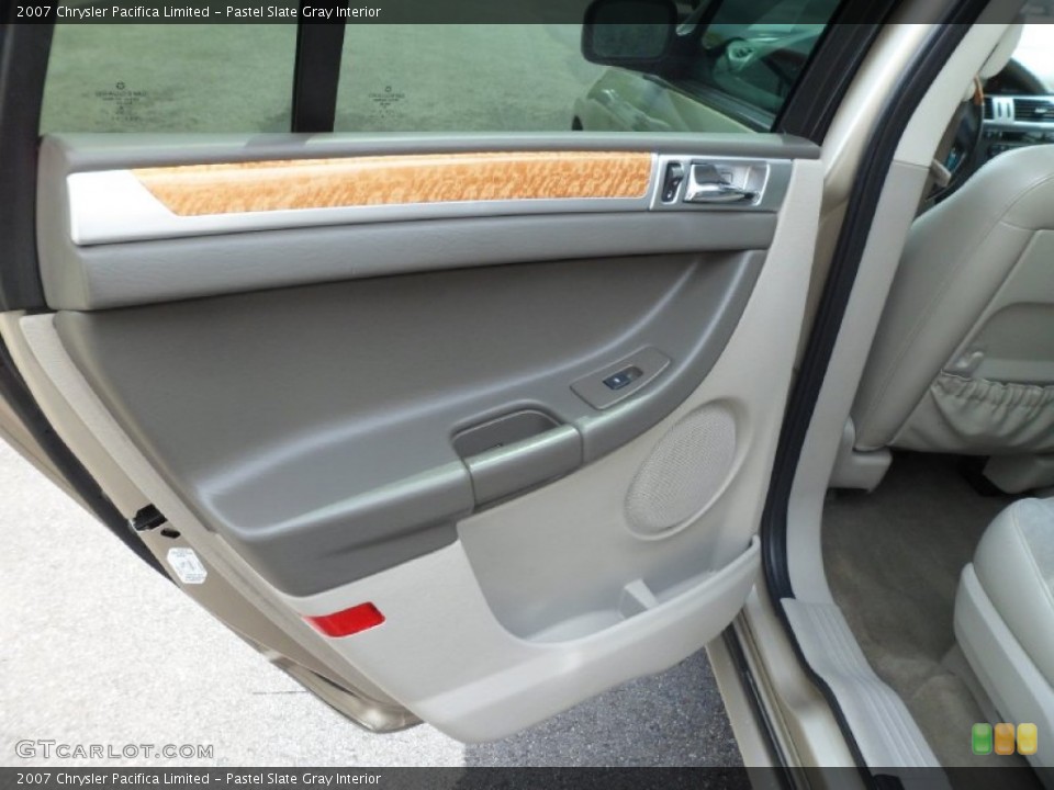 Pastel Slate Gray Interior Door Panel for the 2007 Chrysler Pacifica Limited #80687656