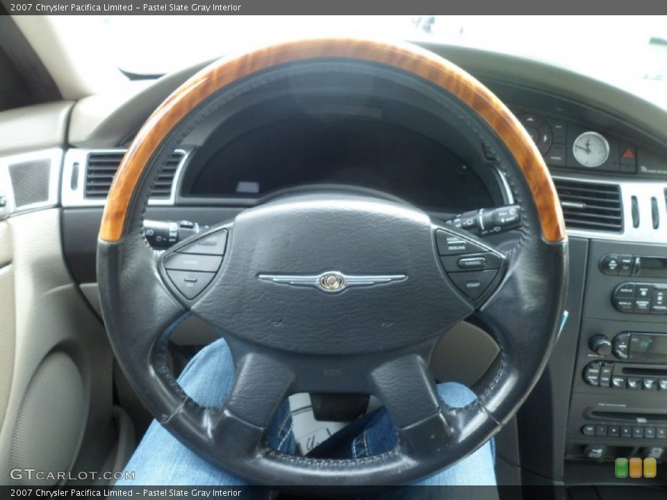 Pastel Slate Gray Interior Steering Wheel for the 2007 Chrysler Pacifica Limited #80687913