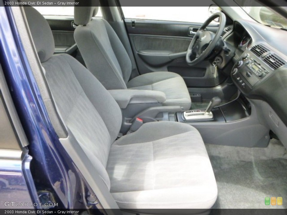 Gray Interior Photo for the 2003 Honda Civic EX Sedan #80689217