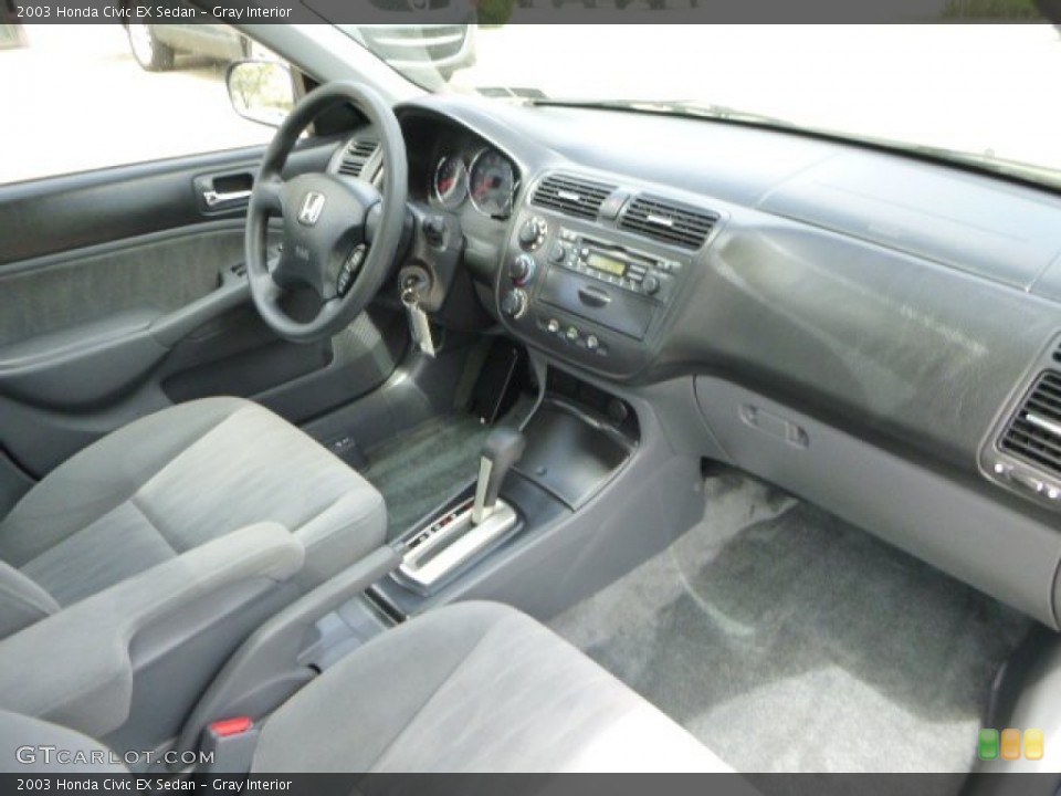 Gray Interior Dashboard for the 2003 Honda Civic EX Sedan #80689238