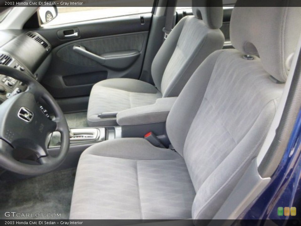 Gray Interior Front Seat for the 2003 Honda Civic EX Sedan #80689322
