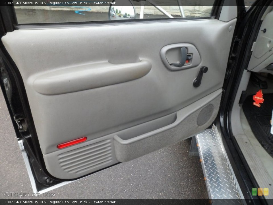 Pewter Interior Door Panel for the 2002 GMC Sierra 3500 SL Regular Cab Tow Truck #80689571