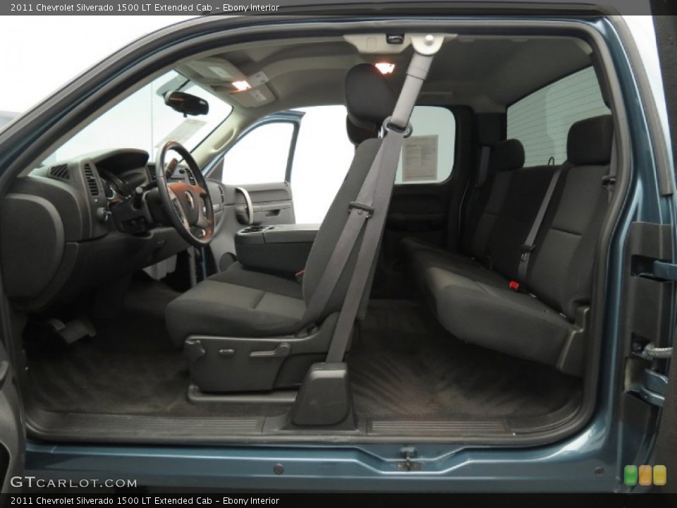 Ebony Interior Photo for the 2011 Chevrolet Silverado 1500 LT Extended Cab #80691267