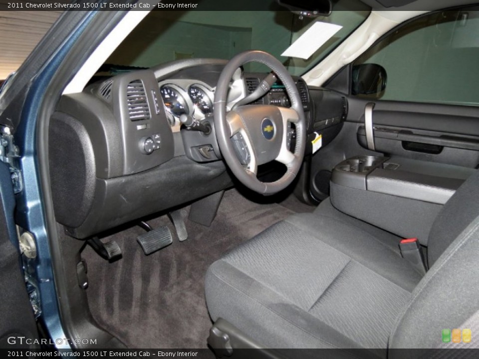 Ebony Interior Prime Interior for the 2011 Chevrolet Silverado 1500 LT Extended Cab #80691356