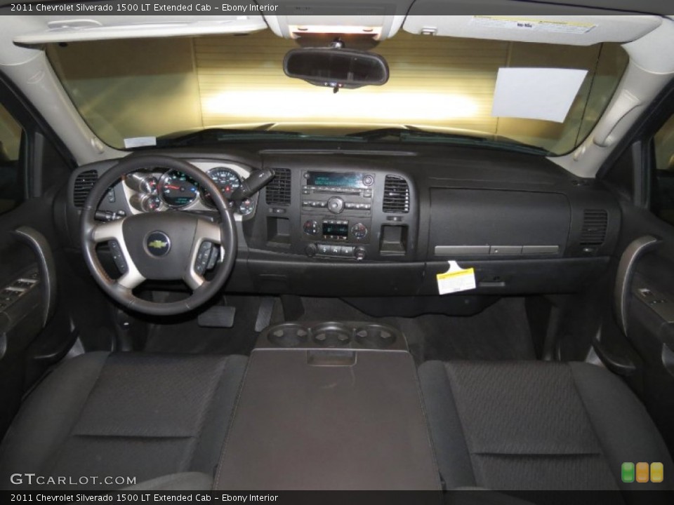 Ebony Interior Dashboard for the 2011 Chevrolet Silverado 1500 LT Extended Cab #80691380