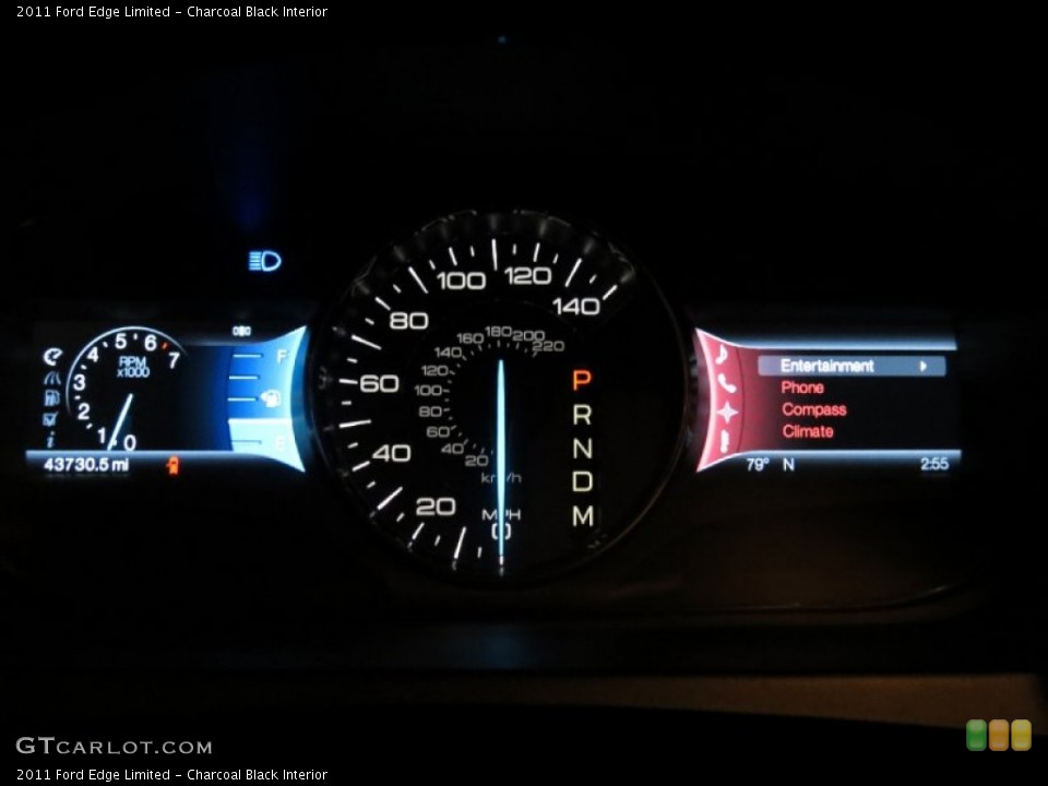 Charcoal Black Interior Gauges for the 2011 Ford Edge Limited #80692334