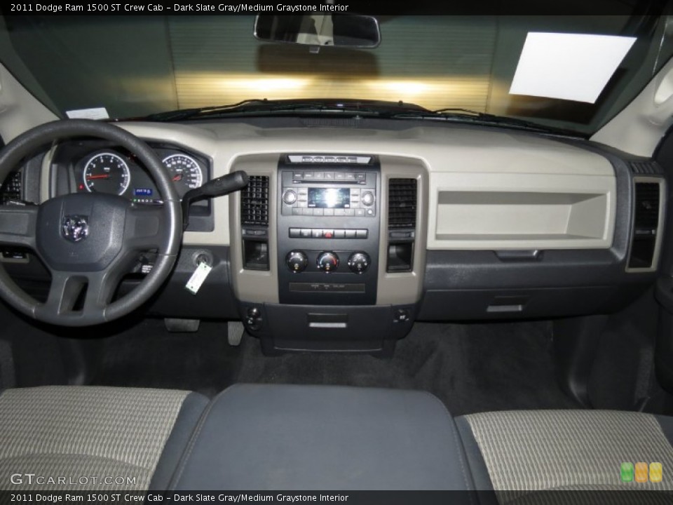 Dark Slate Gray/Medium Graystone Interior Dashboard for the 2011 Dodge Ram 1500 ST Crew Cab #80693297