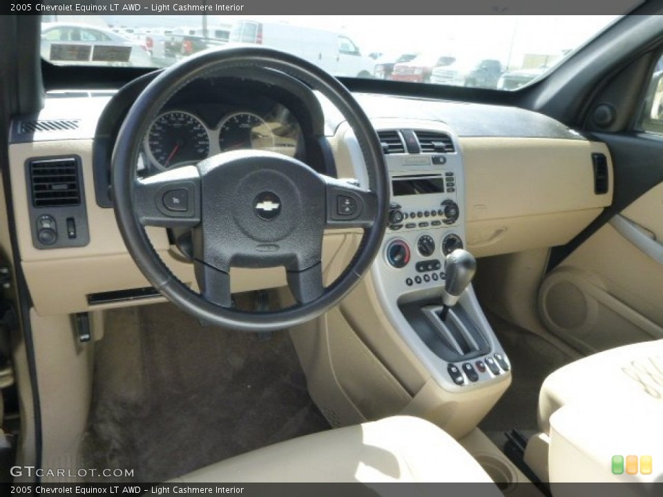 Light Cashmere Interior Dashboard for the 2005 Chevrolet Equinox LT AWD #80693564