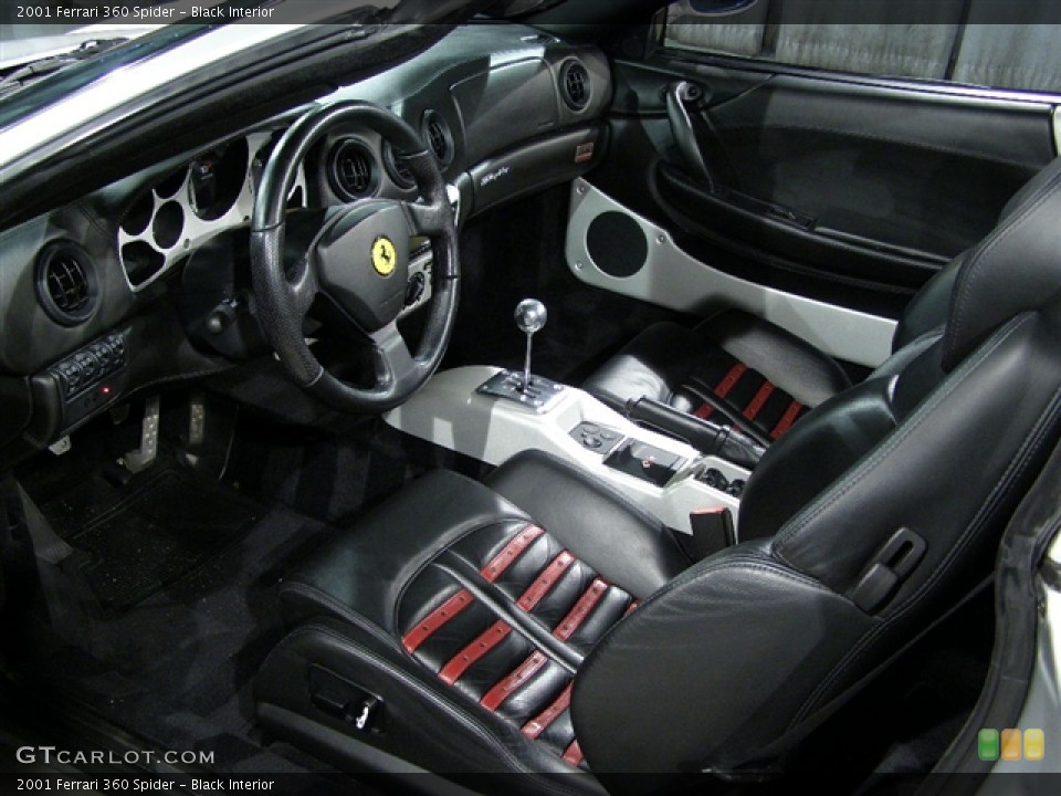 Black 2001 Ferrari 360 Interiors
