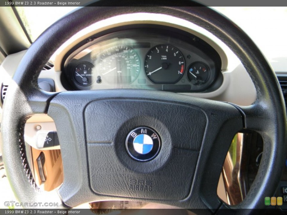 Beige Interior Steering Wheel for the 1999 BMW Z3 2.3 Roadster #80694560