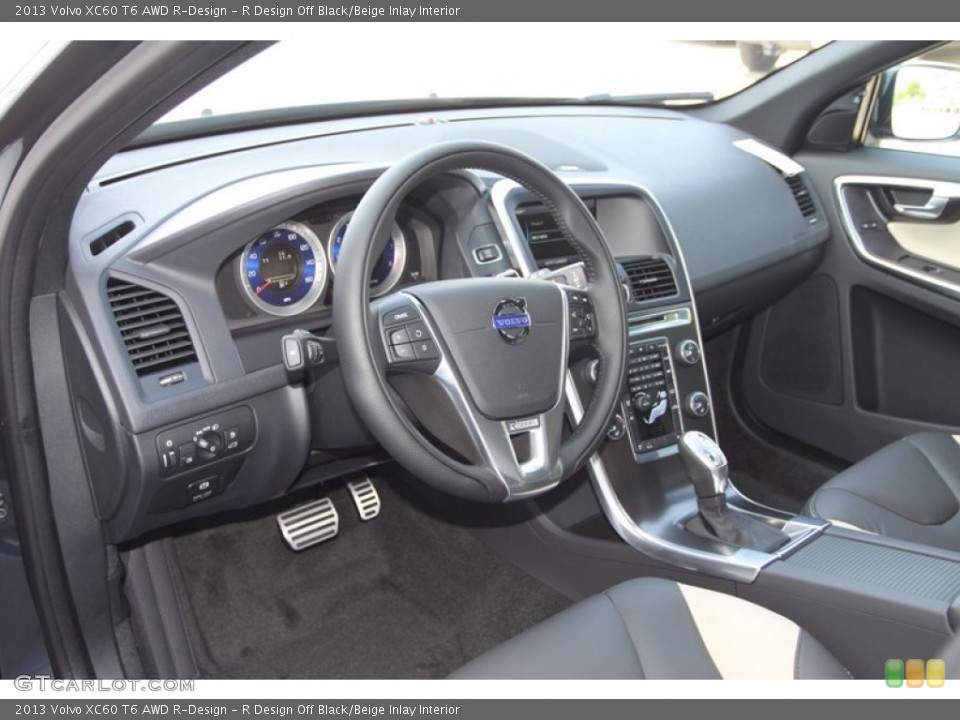 R Design Off Black/Beige Inlay Interior Dashboard for the 2013 Volvo XC60 T6 AWD R-Design #80696348