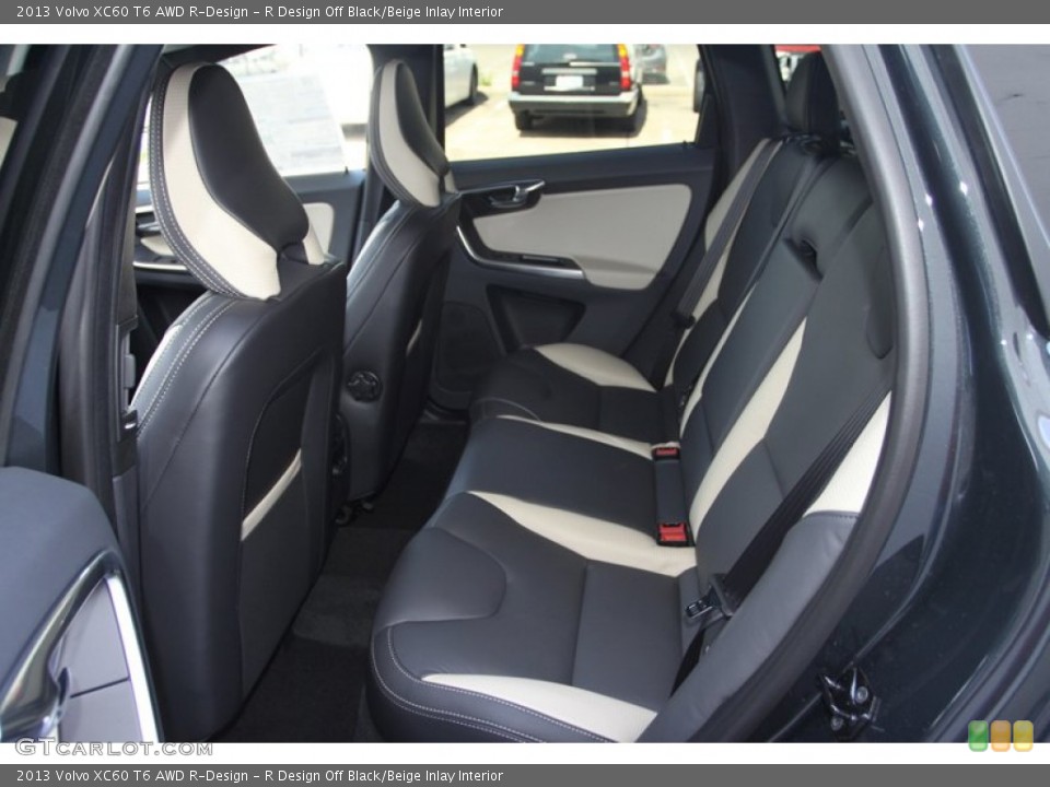 R Design Off Black/Beige Inlay Interior Rear Seat for the 2013 Volvo XC60 T6 AWD R-Design #80696411
