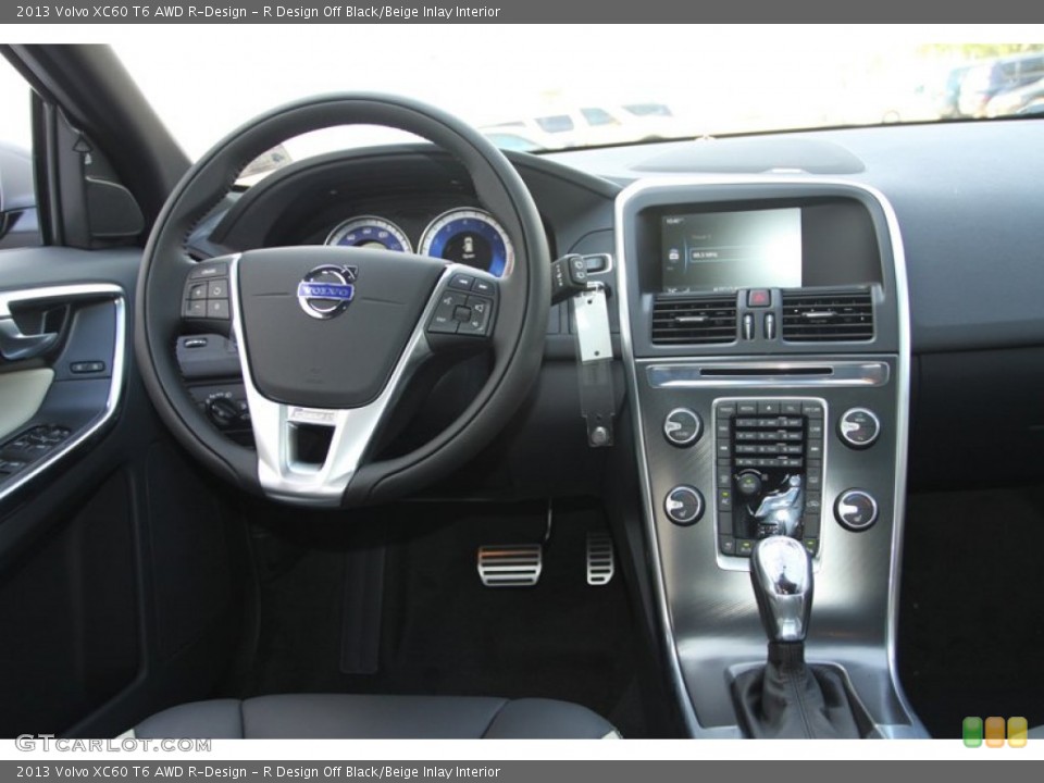 R Design Off Black/Beige Inlay Interior Dashboard for the 2013 Volvo XC60 T6 AWD R-Design #80696435
