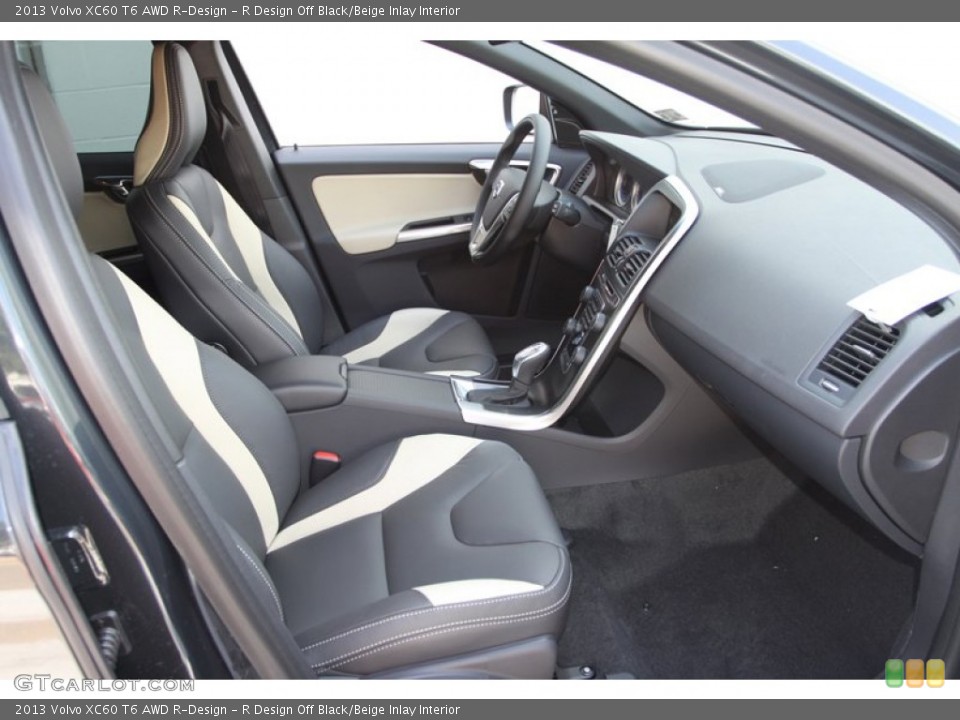 R Design Off Black/Beige Inlay 2013 Volvo XC60 Interiors