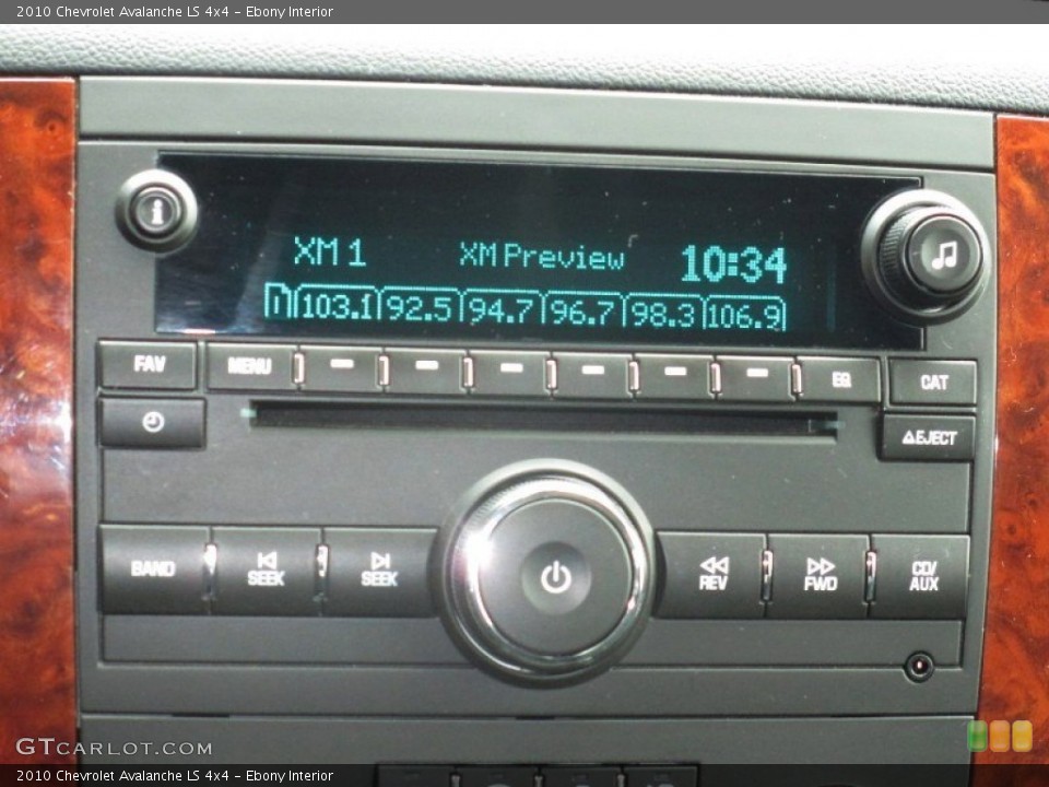 Ebony Interior Audio System for the 2010 Chevrolet Avalanche LS 4x4 #80696833