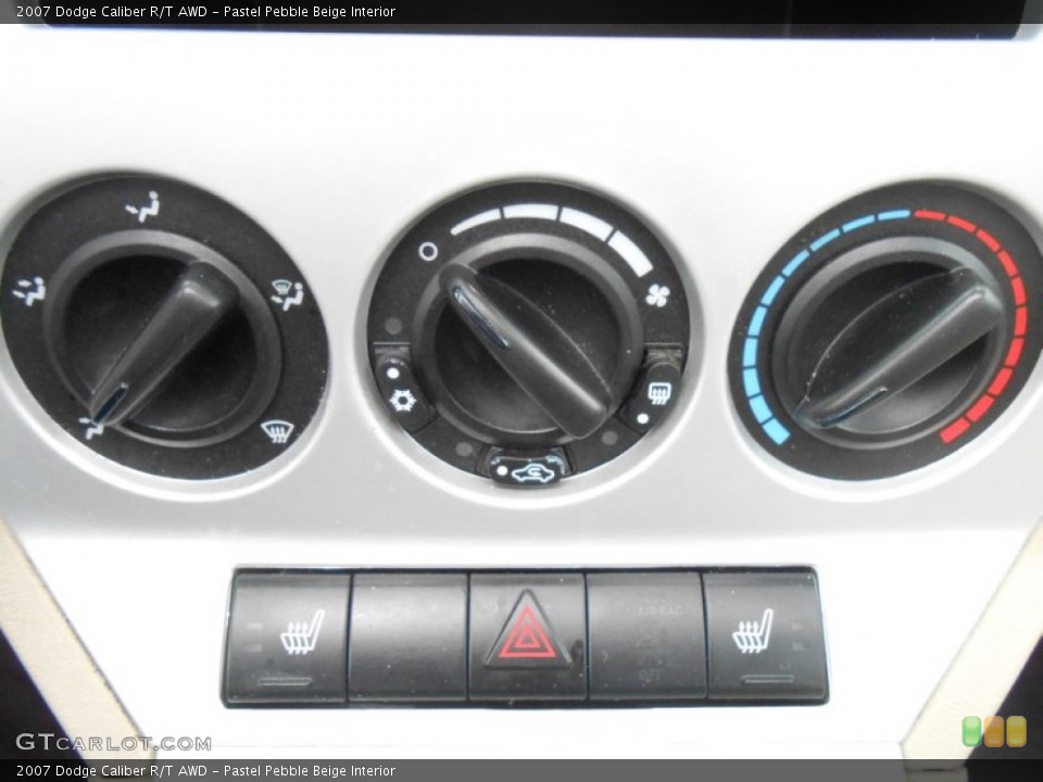 Pastel Pebble Beige Interior Controls for the 2007 Dodge Caliber R/T AWD #80697278