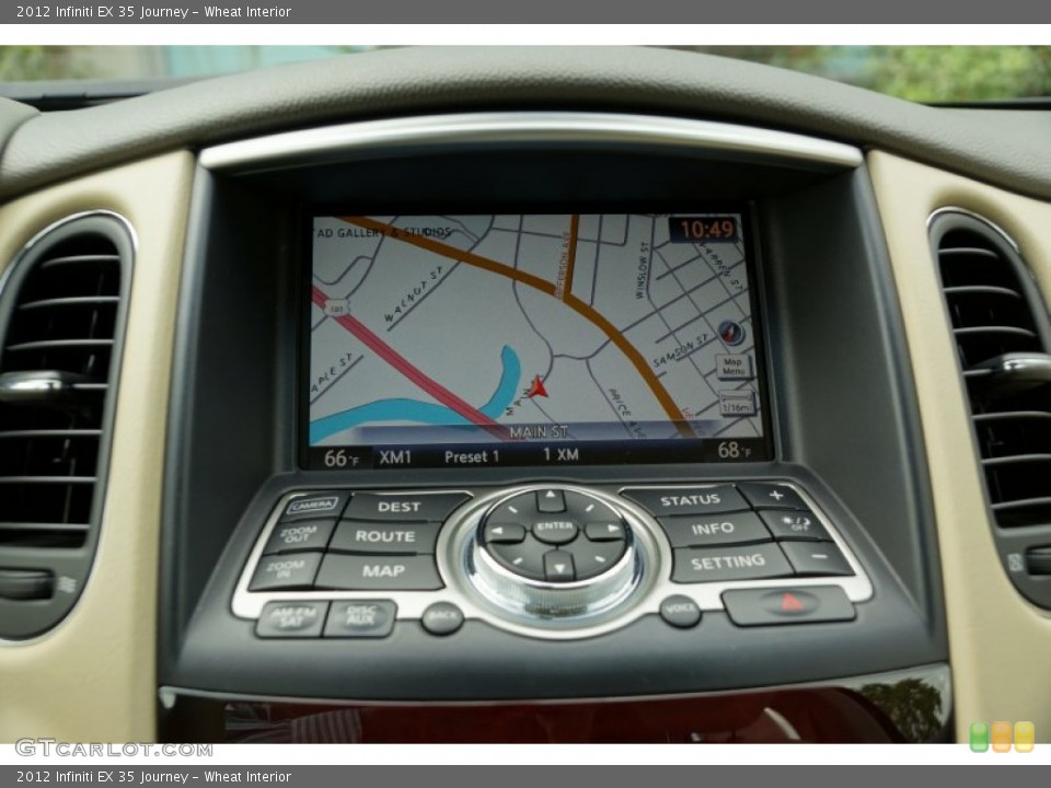 Wheat Interior Navigation for the 2012 Infiniti EX 35 Journey #80697301