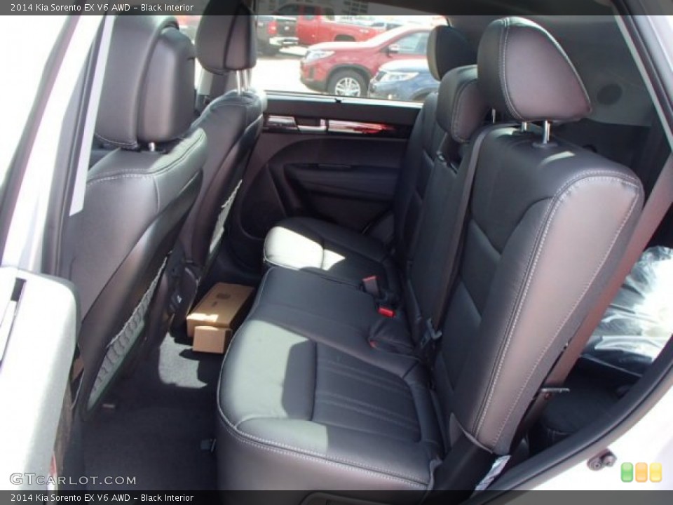 Black Interior Rear Seat for the 2014 Kia Sorento EX V6 AWD #80697464