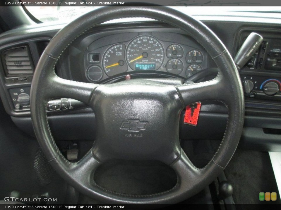 Graphite Interior Steering Wheel for the 1999 Chevrolet Silverado 1500 LS Regular Cab 4x4 #80698035