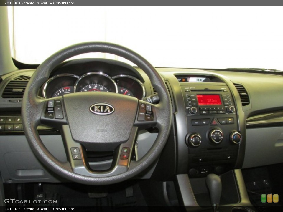 Gray Interior Dashboard for the 2011 Kia Sorento LX AWD #80698757