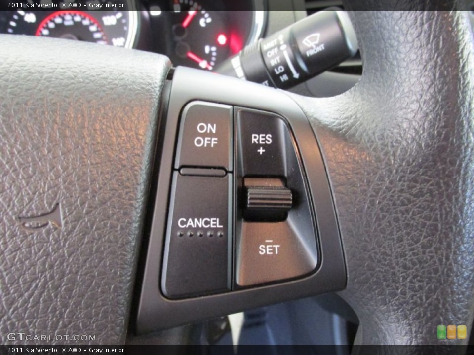 Gray Interior Controls for the 2011 Kia Sorento LX AWD #80698915