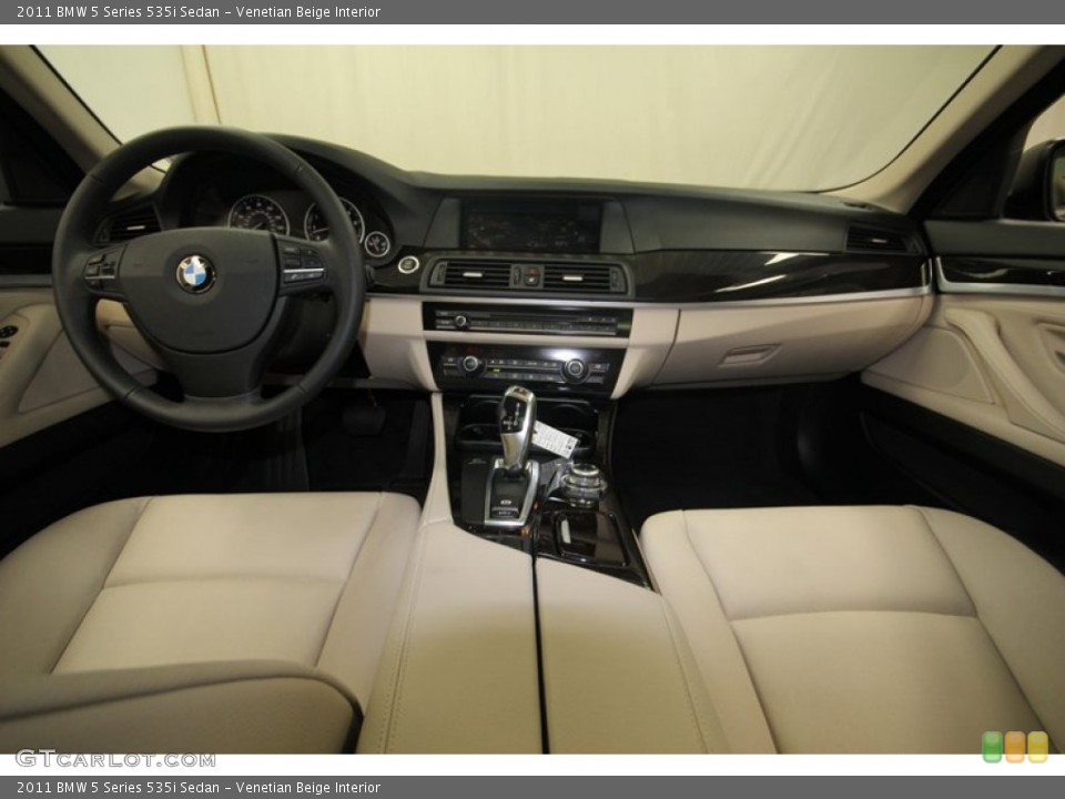 Venetian Beige Interior Dashboard for the 2011 BMW 5 Series 535i Sedan #80699045