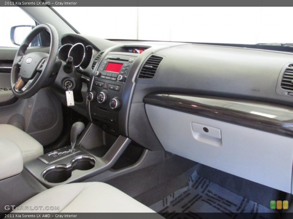 Gray Interior Dashboard for the 2011 Kia Sorento LX AWD #80699132
