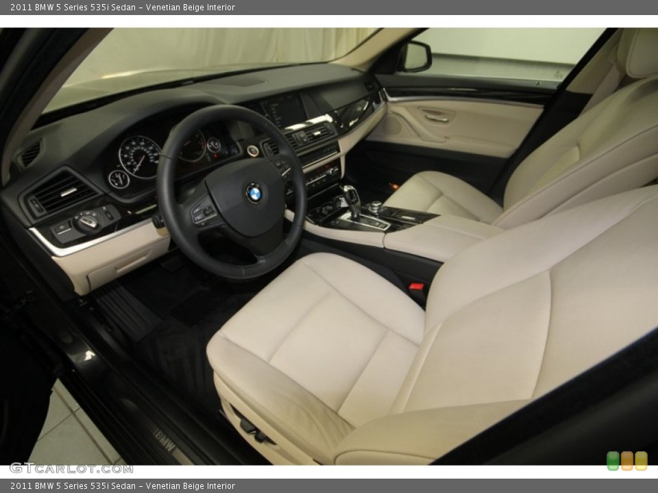 Venetian Beige Interior Prime Interior for the 2011 BMW 5 Series 535i Sedan #80699268