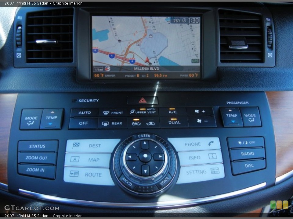 Graphite Interior Controls for the 2007 Infiniti M 35 Sedan #80699592