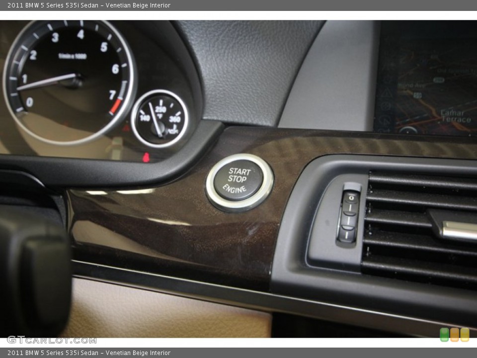 Venetian Beige Interior Controls for the 2011 BMW 5 Series 535i Sedan #80699604