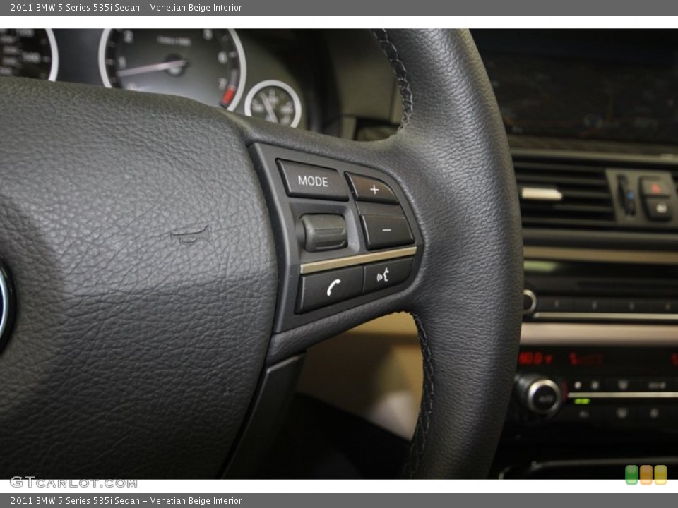 Venetian Beige Interior Controls for the 2011 BMW 5 Series 535i Sedan #80699624