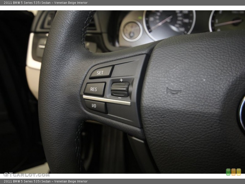 Venetian Beige Interior Controls for the 2011 BMW 5 Series 535i Sedan #80699646