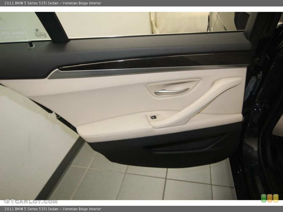 Venetian Beige Interior Door Panel for the 2011 BMW 5 Series 535i Sedan #80699715