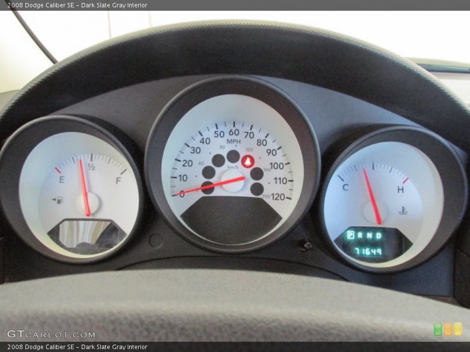 Dark Slate Gray Interior Gauges for the 2008 Dodge Caliber SE #80699992