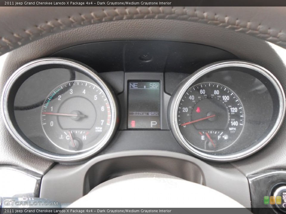 Dark Graystone/Medium Graystone Interior Gauges for the 2011 Jeep Grand Cherokee Laredo X Package 4x4 #80702175