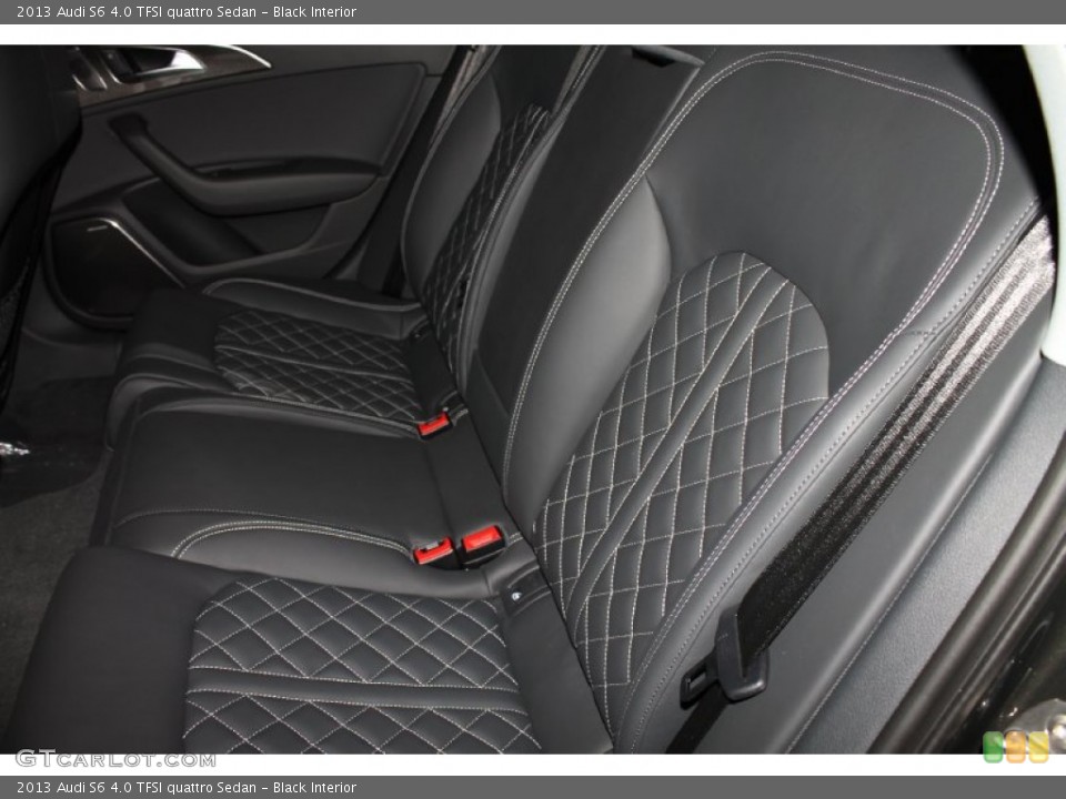 Black Interior Rear Seat for the 2013 Audi S6 4.0 TFSI quattro Sedan #80703222
