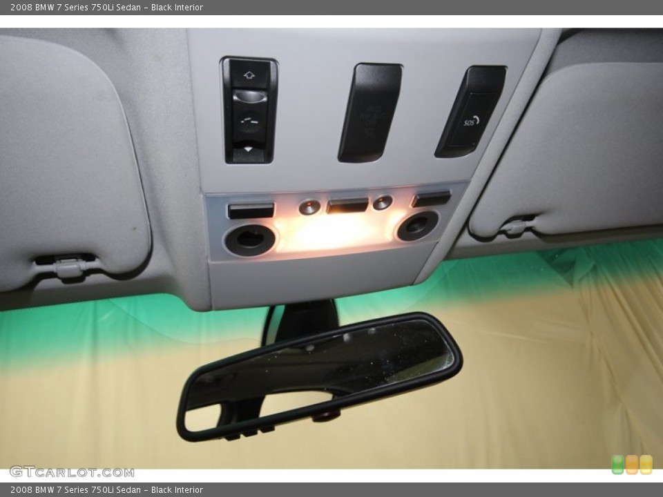 Black Interior Controls for the 2008 BMW 7 Series 750Li Sedan #80703611