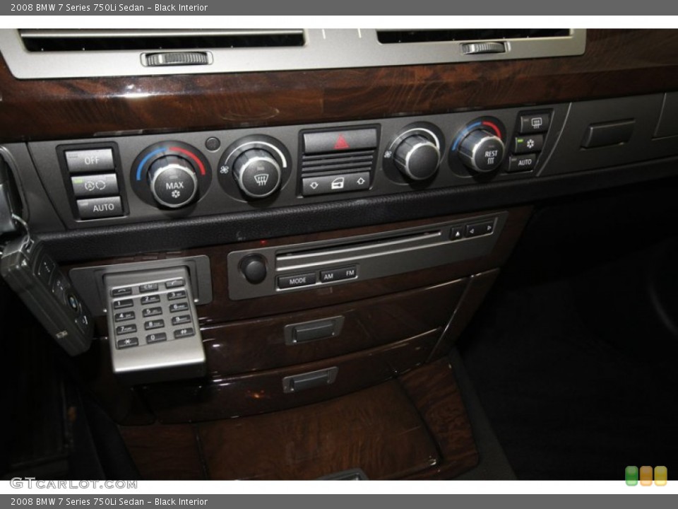 Black Interior Controls for the 2008 BMW 7 Series 750Li Sedan #80703674